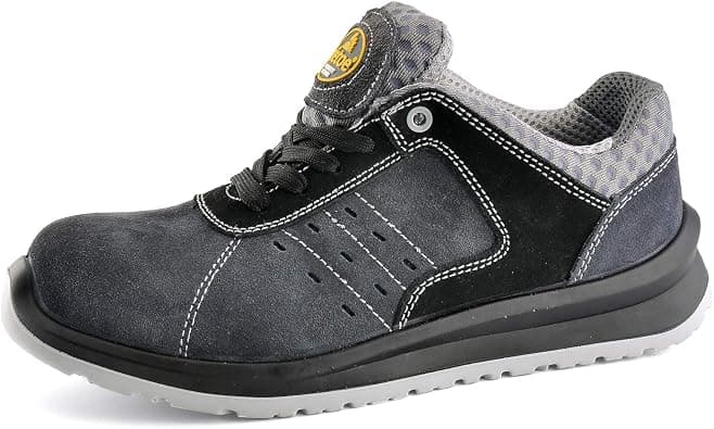 Safety Shoes [ASTM F2413] Lightweight Cow Leather Steel Toe Work Shoes for Heavy Duty Construction Work Wide Fit Non Slip على Amazon.ae - متتبع الأسعار