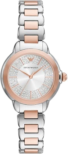 Emporio Armani Women's Watch with Stainless Steel or Leather Band; Dress Watch for Women - Amazon.ae Price Tracker