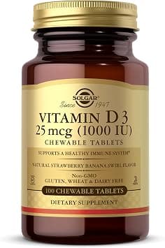 Solgar Vitamin D3 1000 Iu Chewable Tablets, 100 Count - Best Deal Finder