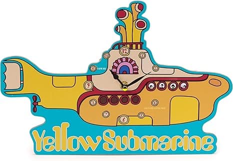 Puckator The Beatles Yellow Submarine Licensed Picture Clock - Wall Clock Clocks - Mens Cute Cool Preppy Home Gaming Room Bedroom Office Decor Decoration - Asthetic Accessories Stuff Men Things on Amazon.ae - Price Tracker