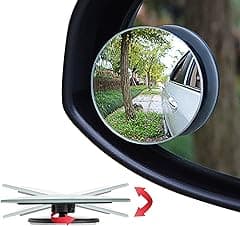 Ampper Blind Spot, 2" Round HD Glass Convex Rear View Mirror | Car | Pack of 2 - Amazon.ae Price Tracker