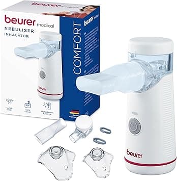 Beurer IH 51 Nebuliser for Fast & Effective Respiratory Inhalation | Portable Mesh Technology, Quiet Operation & Self-Cleaning Function | 5 Years Warranty - Amazon.ae Price Tracker