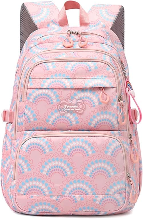 Mfikaryi Elementary School Backpack for Girls,Waterproof Student Bookbag with Lunch box and Pencil Case on Amazon.ae - Price Tracker