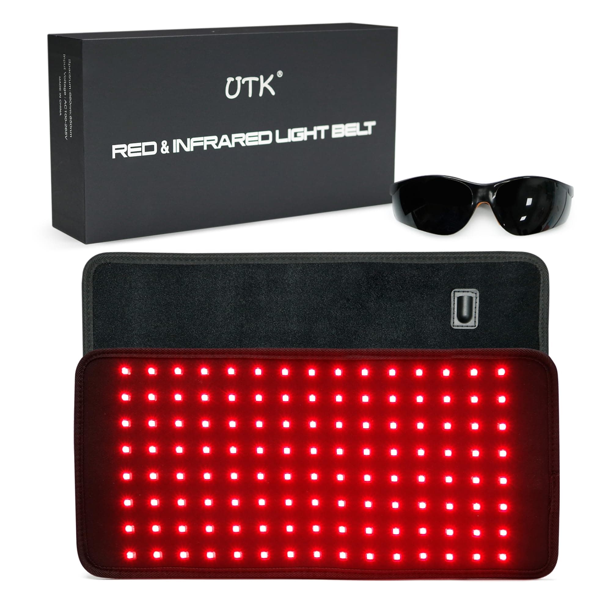 UTK Red Light Therapy Pad for Body Pain Relief, LED 660＆850nm Wearable Wrap Deep Therapy Belt with Timer Function Relieve Back Shoulder Pain on Amazon.ae - Price Tracker