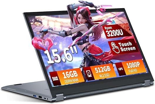 15.6 Inch 2-in-1 Gaming Laptop with Touch Screen, Ryzen R3-3200U Processor, 16GB RAM, 512GB SSD (16GB RAM+512GB SSD) - Amazon.ae Price Tracker