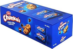 Tiffany Chunko's Bite-sized Chocolate Chip Cookies, 10x40g on Amazon.ae - Price Tracker
