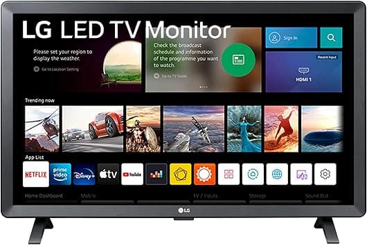 LG TV Monitor 24TQ520S-PZ - 23.6 inch, HD Display, 60Hz, 14 ms, 1366 x 768 px, 2 x 5W Stereo Speakers, Wall Mountable, webOS Smart TV, Smart Wireless Connection on Amazon.ae - Price Tracker
