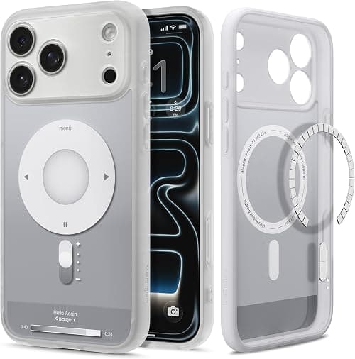 Spigen Ultra Hybrid MagFit for iPhone 18 Pro Case / 17 Pro - Classic Silver على Amazon.ae - متتبع الأسعار