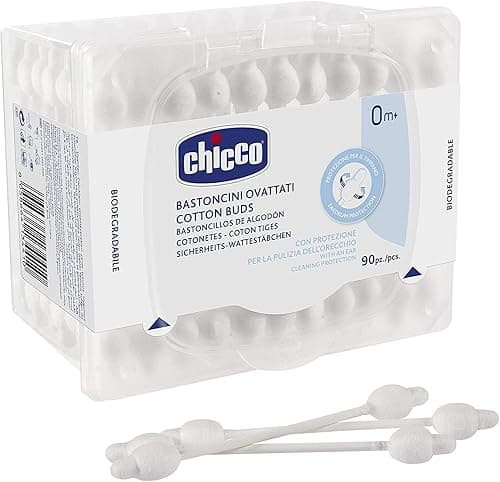 Chicco Cotton Buds With Ear Protection, 90 Pieces on Amazon.ae - Price Tracker