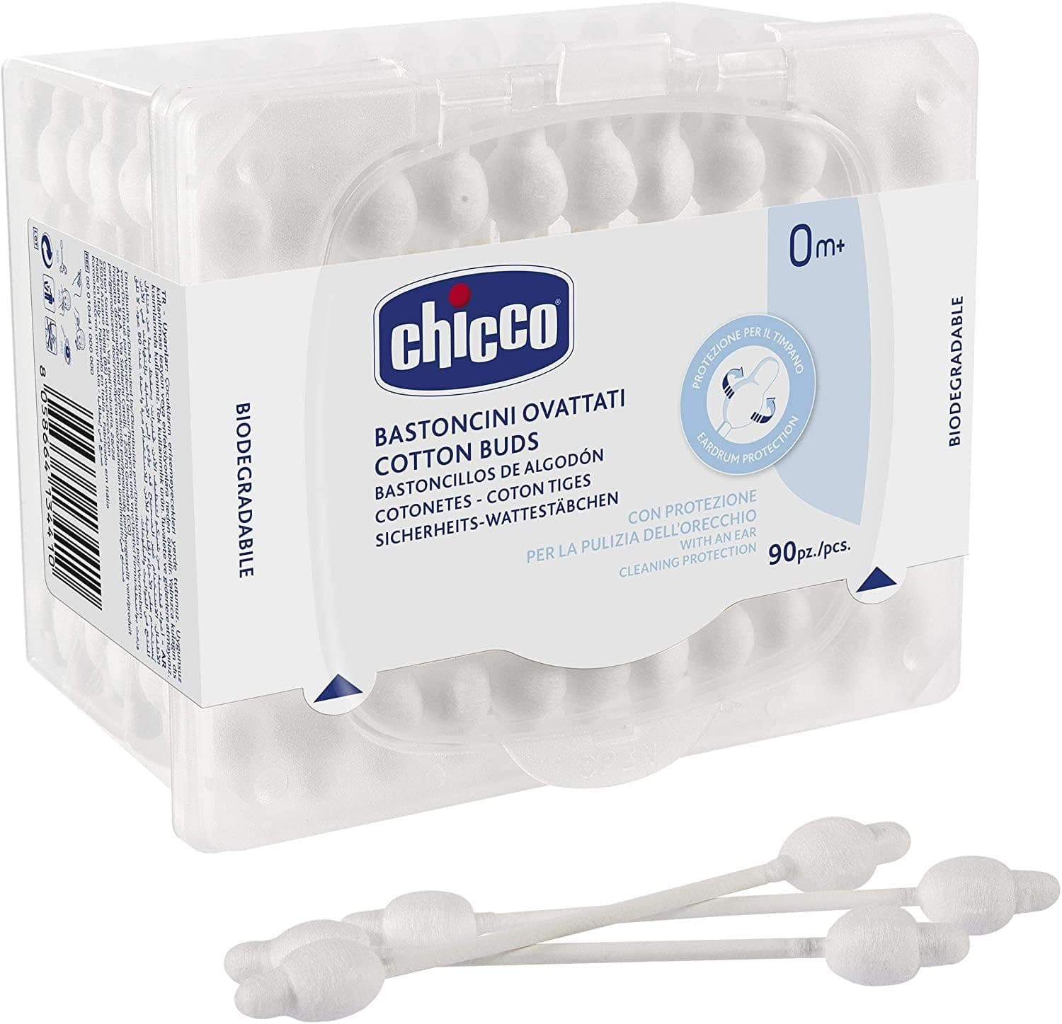 Chicco Cotton Buds With Ear Protection, 90 Pieces on Amazon.ae - Price Tracker