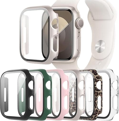 6-Pack Case Compatible with Apple Watch Series 11 10 42mm with Tempered Glass Screen Protector, QCKANLJ Ultra-Thin Hard PC Protective Face Cover Bumper for iWatch 11/10 42 mm on Amazon.ae - Price Tracker