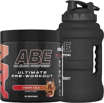 Applied Nutrition Bundle ABE Pre Workout 315g + JUG 2.5 LT Matt Black | All Black Everything Pre Workout Powder, Energy & Physical Performance with Creatine, Beta Alanine (Cherry Cola) - Amazon.ae Price Tracker