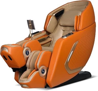 Rotai BI Stretch 8D SL-Track Massage Chair, Cycling & Yoga Stretch, Dual-Core 4D Rollers with 38 Airbags, Heating, Zero Gravity, AI Voice, Bluetooth, 10-Year Warranty, Extended Seat. (HERMAS ORANGE) على Amazon.ae - متتبع الأسعار