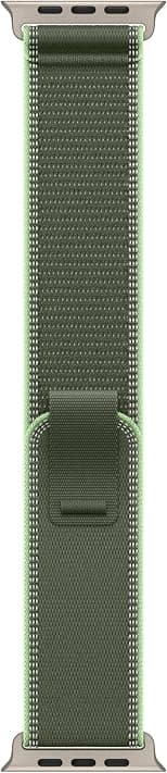 Apple Watch Band - Trail Loop - 49mm - Green/Neon - M/L - Best Deal Finder
