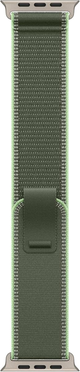 Apple Watch Band - Trail Loop - 49mm - Green/Neon - M/L - Best Deal Finder