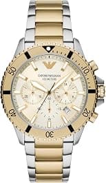Emporio Armani Men's Dive-Inspired Sports Watch with Stainless Steel, Ceramic, or Silicone Band - Best Deal Finder