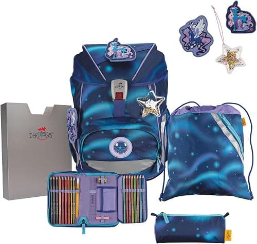 DerDieDas ErgoFlex Superlight Luna Set of 5, Extra Light School Backpack for Primary School, Safe & Ergonomic, for Girls or Boys, Approx. 22 L Volume on Amazon.ae - Price Tracker