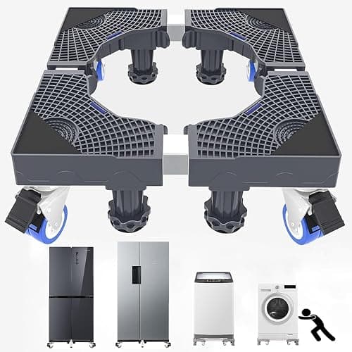Adjustable Fridge Stand 8 Strong Feet, Washing Machine Stand Base, Universal Stand Base Refrigerator Stand, Easy to Move & Moisture-proof, for Furniture Portable Refrigerator Dryer Stand - Grey on Amazon.ae - Price Tracker