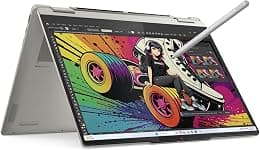 لينوفو لابتوب يوجا 7 2 في 1 14AKP10 - AMD رايزن AI 5 340 كوبايلوت - شاشة لمس WUXGA OLED 14 انش وذاكرة 16GB وSSD 1TB وقلم يوجا وواي فاي 7 وقارئ بصمة وويندوز 11 هوم 83JR0003US - متتبع أسعار Amazon.sa