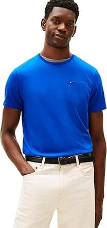 Tommy Hilfiger mens T Shirt Crewneck with Pocket T-Shirt on Amazon.ae - Price Tracker