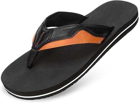 HAOLIRA Flip Flops for Men with Arch Support Comfortable Cushion Walking Orthotic Thong Sandals Lightweight Waterproof Non Slip Outdoor Summer Beach Slippers - Best Deal Finder