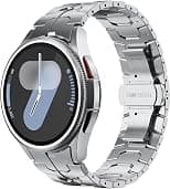 FULLIFE Compatible with Samsung Galaxy Watch 7 6 5 4 FE 40mm 44mm Band for Men, Stainless Steel with Folding Clasp No Gap Galaxy Watch 6 Classic 5 Pro 4 Classic Band 47mm 45mm 42mm 46mm - Amazon.ae Price Tracker