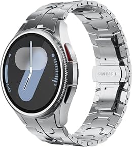 FULLIFE Compatible with Samsung Galaxy Watch 7 6 5 4 FE 40mm 44mm Band for Men, Stainless Steel with Folding Clasp No Gap Galaxy Watch 6 Classic 5 Pro 4 Classic Band 47mm 45mm 42mm 46mm - Amazon.ae Price Tracker