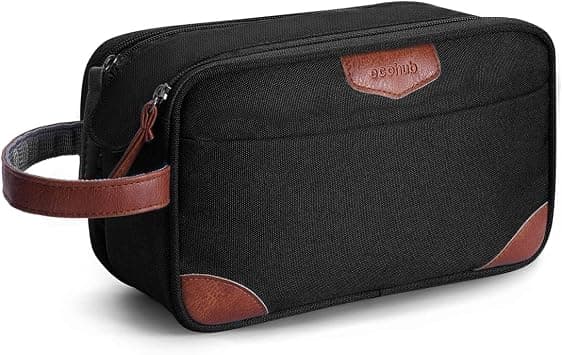 ECOHUB Toiletry Bag for Men, Wide Open Dopp Kit with Multiple Pockets, Wet Dry Separation Shaving Bag, Travel Toiletry Organizer, Gift for Him, Black on Amazon - Best Deal Finder