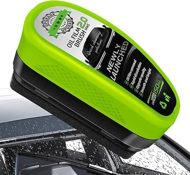 NAFAS Windshield Cleaner Tool New Upgrade 2.0 Automotive Oil Film Cleaning Brush for Car Windows Clear Vision Glass Cleaner Prevents Rain and Fog on Amazon.ae - Price Tracker