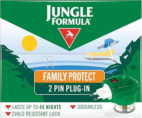 Jungle Formula Plug-in Mosquito Repellent - for Mosquitoes and Biting Insects, Lasts up to 45 Nights on Amazon.ae - Price Tracker