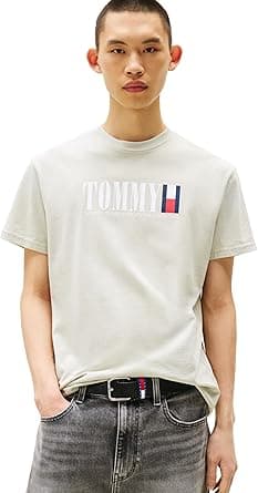 Tommy Jeans mens Short Sleeve Cotton Graphic T-shirts With Flag Logo Design Short Sleeve Cotton Graphic T-shirts With Flag Logo Design (pack of 1) on Amazon.ae - Price Tracker
