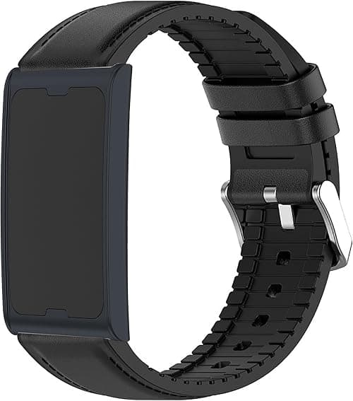 Compatible for Amazfit Helio Bands, Quick Release Quick Release Leather Silicone Replacement Smartwatch Strap Compatible for Amazfit Helio Fitness Tracker Wristband on Amazon.ae - Price Tracker