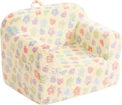 Tiita Kids Sofa, Childrens Couch with Carry Handle, Portable Toddler Foam Sofa Couch, Lightweight Kids Chair for Playroom, Dorm Room, Small Space, Flower on Amazon.ae - Price Tracker