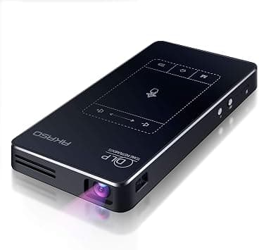 AKASO WT50 Mini Projector with WiFi and Bluetooth, 1080P DLP Portable Movie Projector Home and Outdoor, Built-in Battery & Android System, Cookie Projector for iPhone and Phone على Amazon.ae - متتبع الأسعار