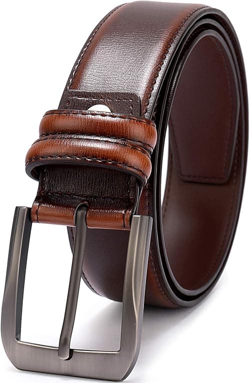 beltox fine Men’s Casual Leather Jeans Belts 1 1/2” Wide 4MM Thick Alloy Prong Buckle Work Dress Belt for Men on Amazon.ae - Price Tracker