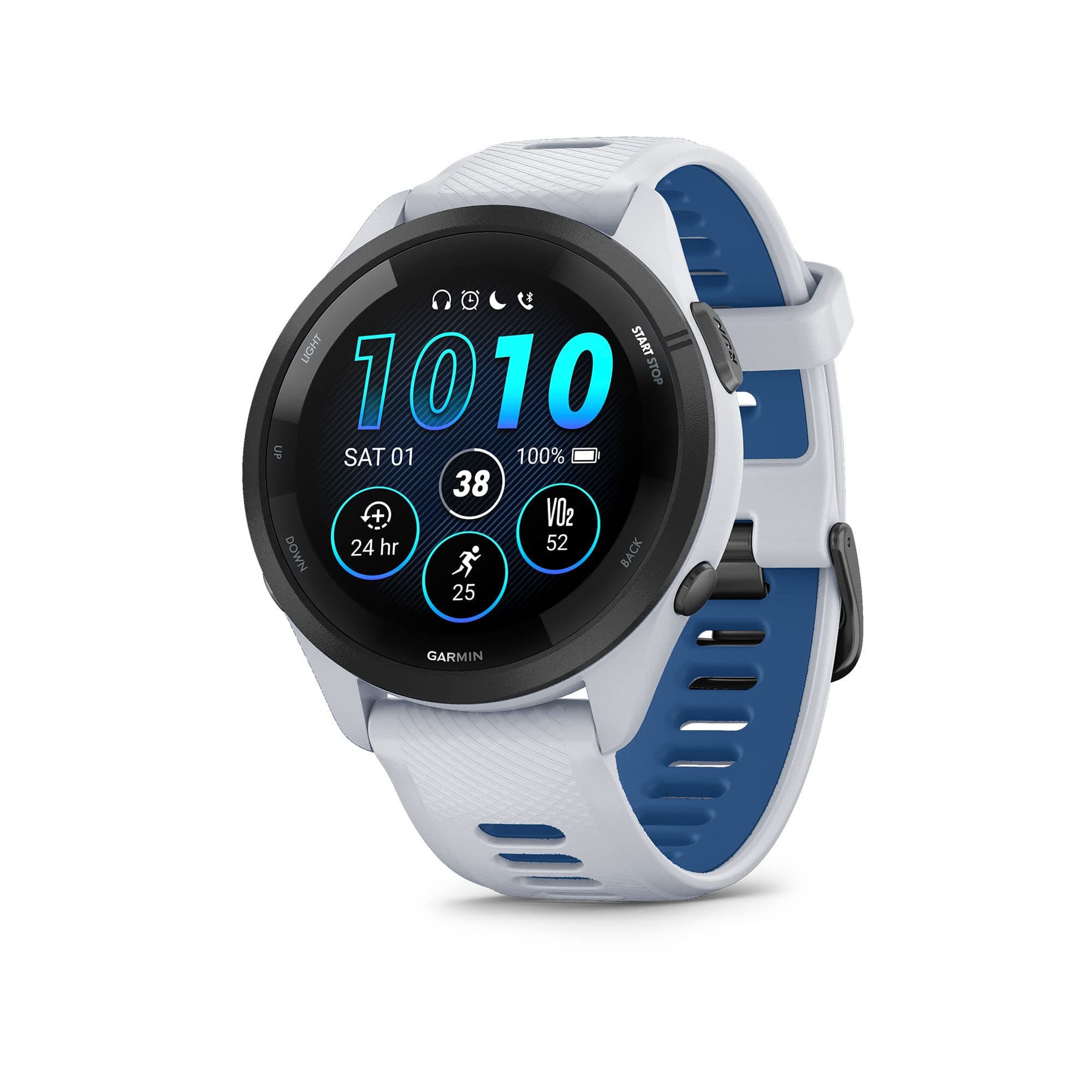 GARMIN Forerunner 265 - Black Bezel with Whitestone Case| Smartwatch with 13 Days of Battery Life and Bright Amoled Touchscreen Display | Advance Training Metrics and Recovery Insights on Amazon.ae - Price Tracker