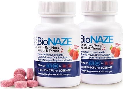 Oral Probiotic BLIS K12 & BL-04 for Sinus, Tonsil Stones, Bad Breath, Post Nasal Drip, Throat & Mouth. Improve Upper Respiratory Health with Clinically Proven Oral Probiotics (2 Pack) on Amazon.ae - Price Tracker