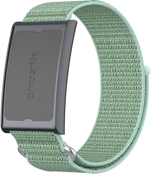 QINOUK Strap Compatible Amazfit Helio Strap, Breathable Sturdy Nylon Sport, Braided Elastic Replacement Band-Black على Amazon.ae - متتبع الأسعار