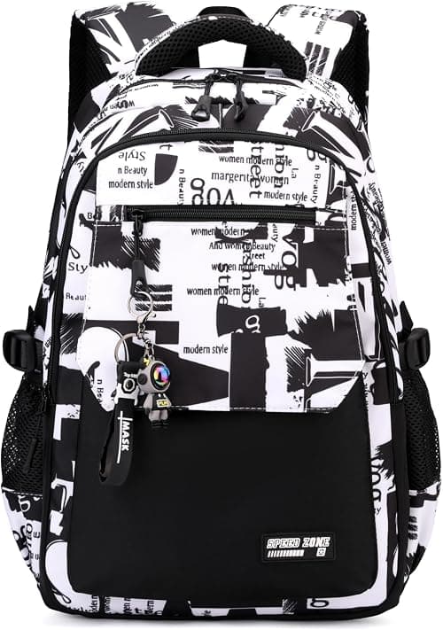 School Backpack for Boys, Large Capacity 30L Multi Compartment Travel Rucksack, with Padded Straps and Back Belt, for Primary and Secondary Students, for School and Outdoor Activities, Black on Amazon.ae - Price Tracker