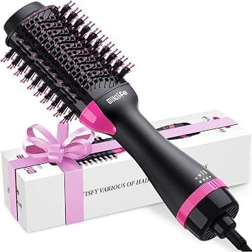 Hair Dryer Brush One-Step Blow Dryer Brush for Styling and Frizz Control,Negative Ionic Hot Air Brush Volumizer Ceramic on Amazon.ae - Price Tracker