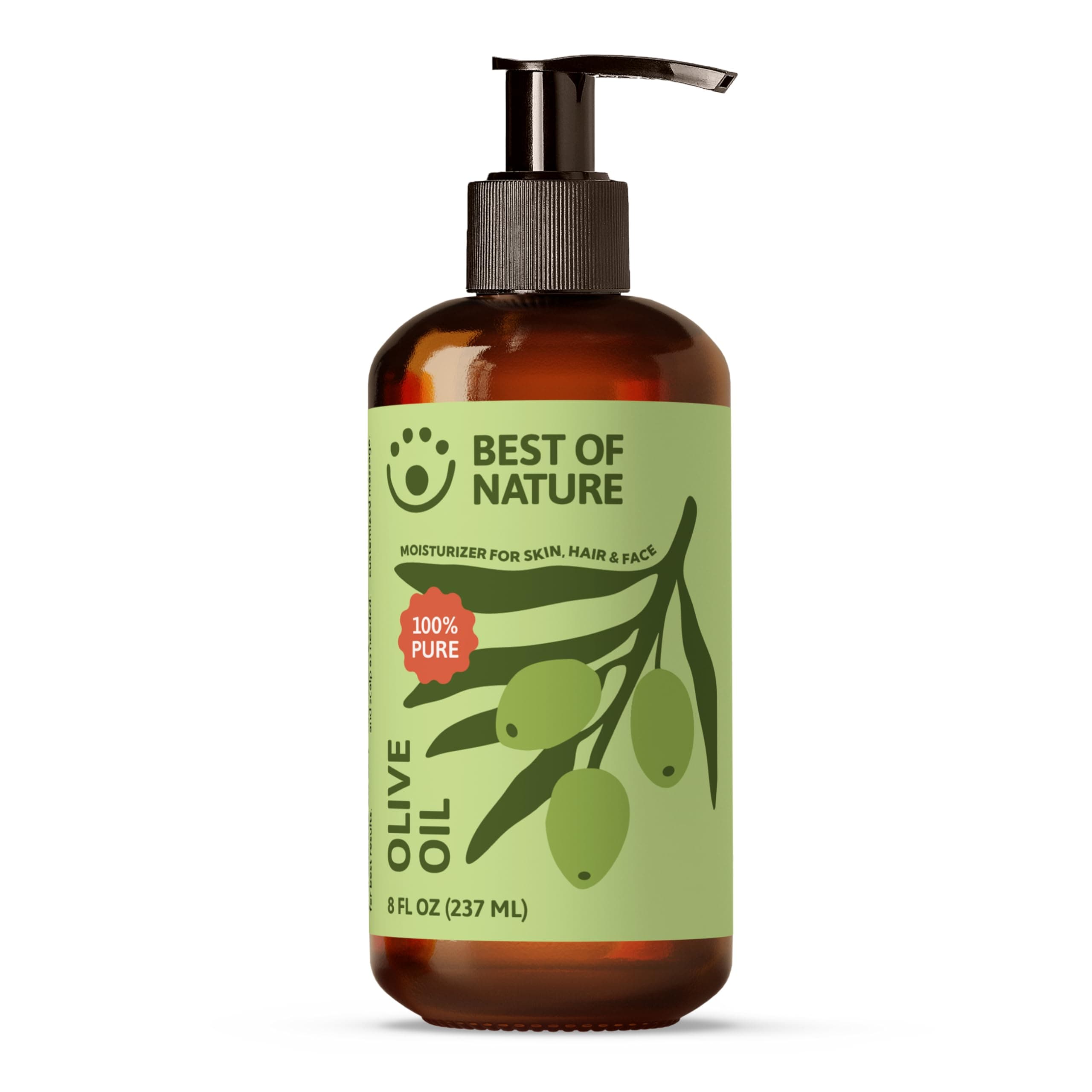 Best of Nature 100% Pure Olive Massage & Body Oil – Cold Pressed, Natural & Unscented Moisturizer for Skin, Hair & Bath, 8 fl oz on Amazon.ae - Price Tracker