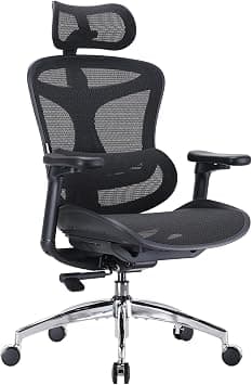 SIHOO Doro C300L Gaming Ergonomic Office Chair with Ultra Soft 3D Armrests, Dynamic Lumbar Support for Home Office Chair, Adjustable Backrest Desk Chair, Swivel Big and Tall Office Chair(Black) on Amazon.ae - Price Tracker