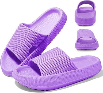 URbazaar Pillow Slides Slippers for Women Men Cloud Slippers Soft Massage House Bath Slippers Quick Drying Non-Slip Soft Lightweight Open Toe Sandals Slippers على Amazon.ae - متتبع الأسعار