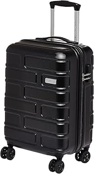American Tourister Bricklane Hard Small Size Carry-on Cabin Luggage, Spinner wheels, (Material :ABS), TSA Combination Lock, Expandable, 55 cm/22 Inch, Black Color, 3 year Global Warranty on Amazon.ae - Price Tracker