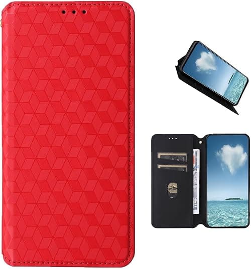 COQUE Motorola Moto G77 5G Case, 3D Texture (Shockproof), Dark Magnetic Closure, Leather Case with Card Slot على Amazon.ae - متتبع الأسعار