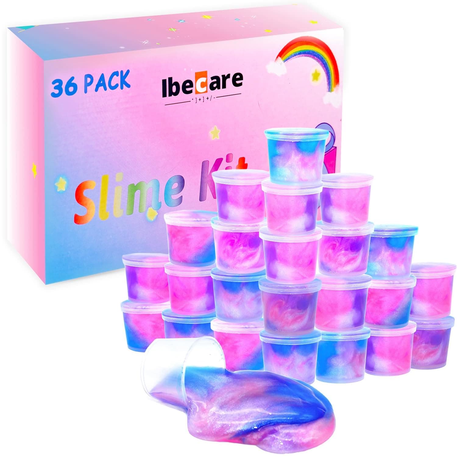 Ibecare Mini Unicorn Slime Kit | Party Favors for Kids | Pretty Stretchy & Non-Sticky Galaxy Slime Pack | Return gifts Birthday Giveaways | Bulk Mini Toys for Girls & Boys Goodie Bag (36 mini Slimes) on Amazon.ae - Price Tracker