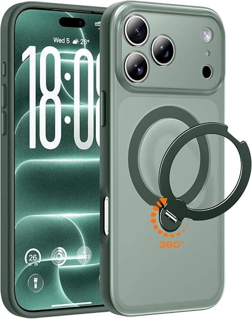 TOCOL for iPhone 18 Pro Max Case with 360° Magnetic Stand, Alpine Green on Amazon.ae - Price Tracker