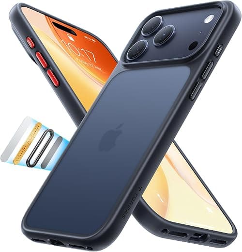 TORRAS Shockproof for iPhone 17 Pro Max Case, Non-Yellowing, 12FT Military-Grade Protection, Transparent Slim Case for iPhone 17 ProMax Case, Diamond Clear, Hard, 6.9'' Guardian Series, Clear على Amazon.ae - متتبع الأسعار