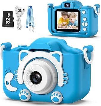 Goopow Kids Camera Toys for 3-8 Year Old Boys,Children Digital Video Camcorder Camera with Cartoon Soft Silicone Cover, Best Chritmas Birthday Festival Gift for Kids - 32G SD Card Included - Amazon.ae Price Tracker