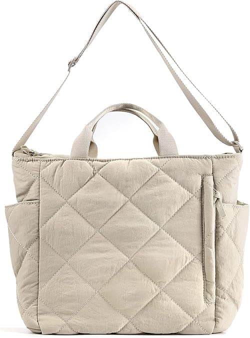 Juoxeepy Quilted Tote Bag for Women Puffer Hobo Handbag Lightweight Quilted Padding Shoulder Bag Nylon Padded Crossbody Bag on Amazon.ae - Price Tracker